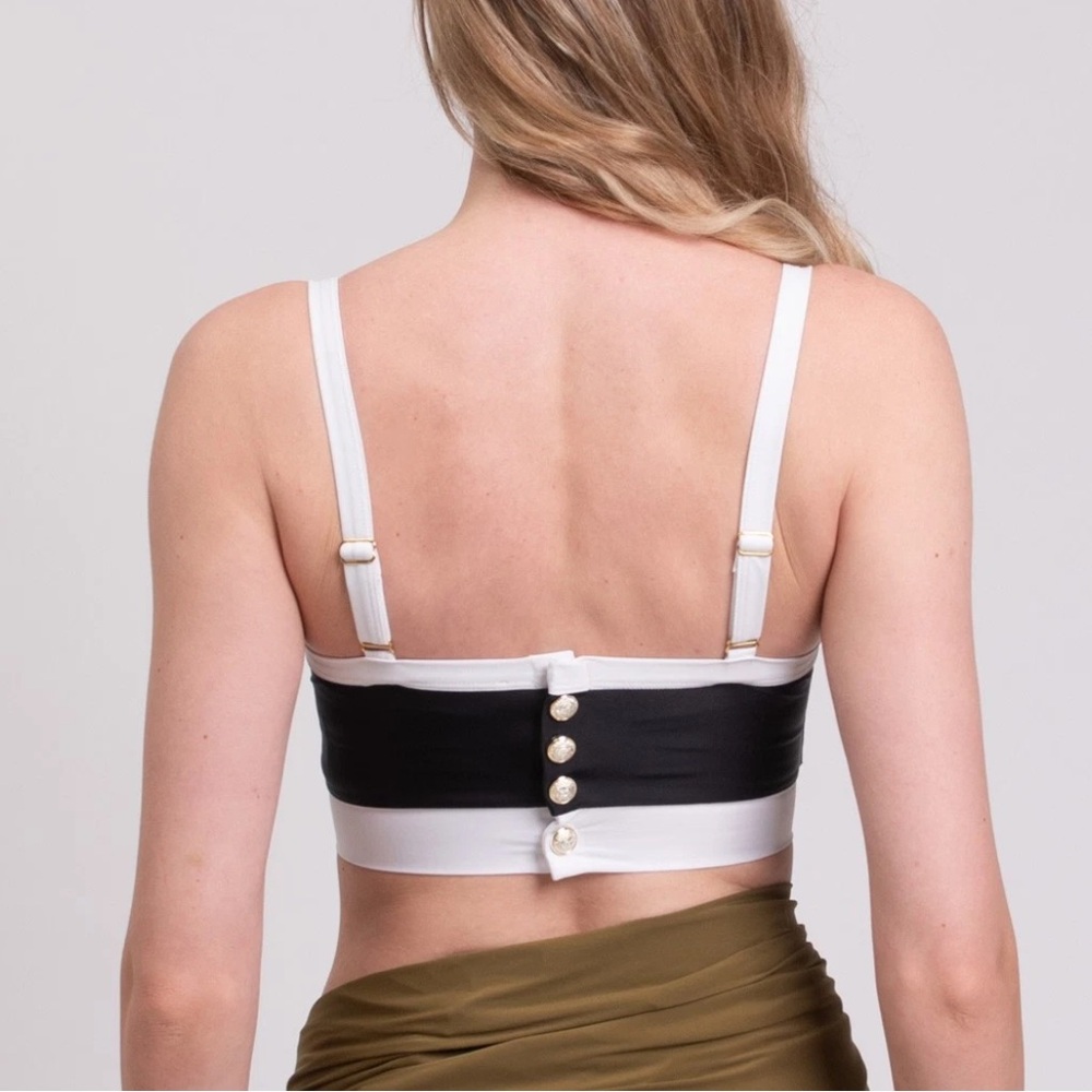 Balmain Vintage Style Bikini Top FR34 US2 UK6 XS $455 - Picture 6 of 9